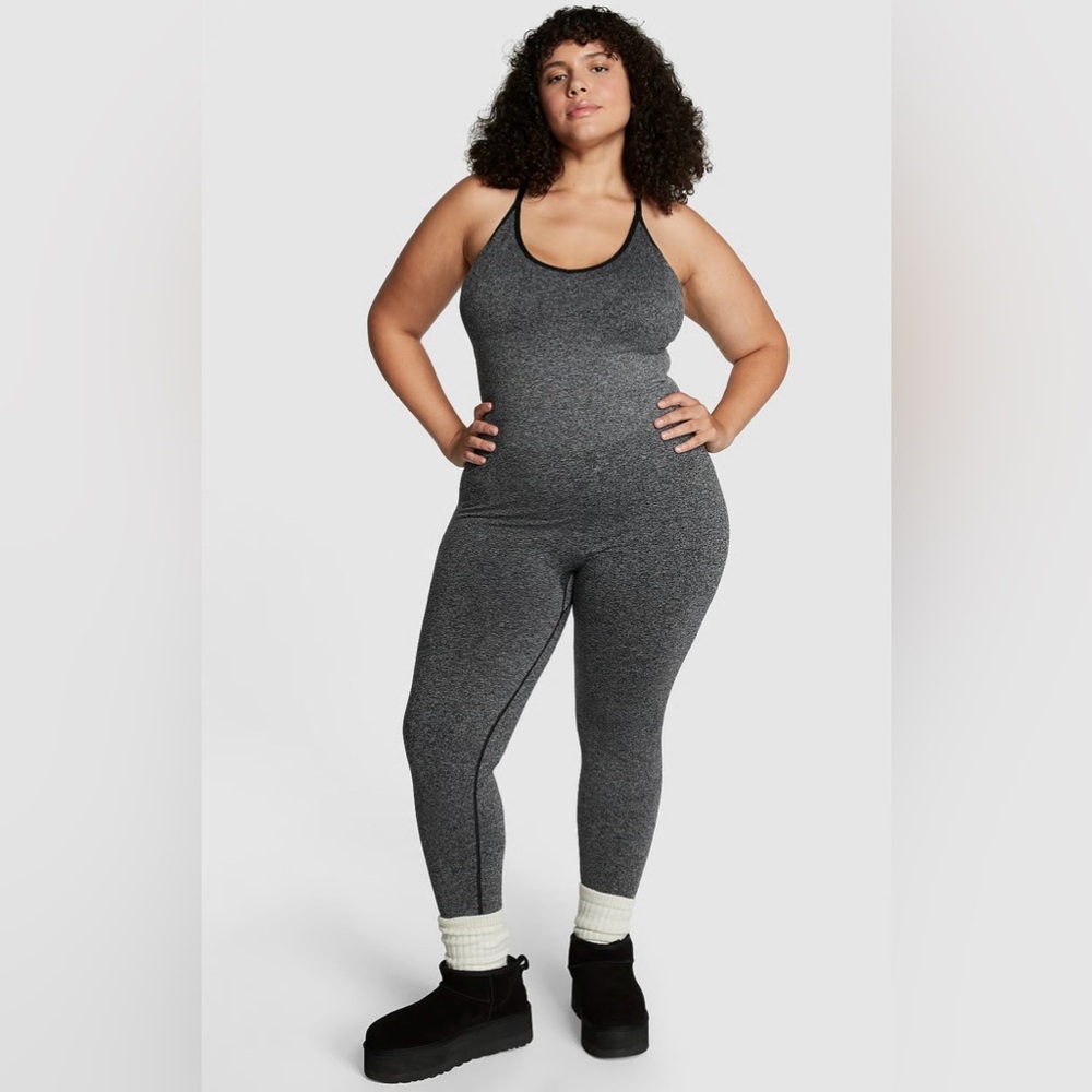 Pink Active by VS Seamless Workout Onesie  XXL